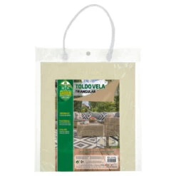 Aktive Garden Store D'ombrage Triangulaire Couleur Crème -Camping En Plein Air aktive garden store dombrage triangulaire couleur creme 3