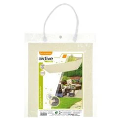 Aktive Garden Uv50 Store Rectangulaire Crème Store D'ombrage -Camping En Plein Air aktive garden uv50 store rectangulaire creme store dombrage 3