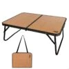 AKTIVE - Table De Camping Pliante Effet Bambou, 60x40x25 Cm