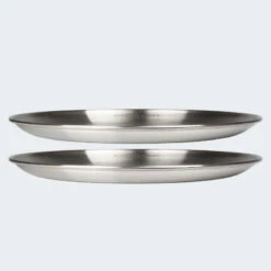 Assiette Plate De Camping | Diamètre Env. 23 Cm | Acier Inox | 2 Assiettes -Camping En Plein Air assiette plate de camping diametre env 23 cm acier inox 2 assiettes 6