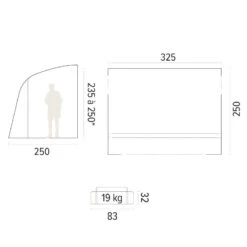 Auvent De Caravane Gonflable LAGOON -Camping En Plein Air auvent de caravane gonflable lagoon 4