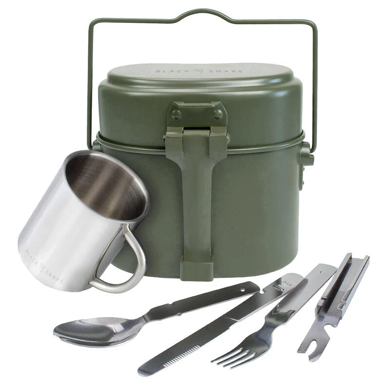 Batterie De Cuisine, Couverts De Camping & Tasse Thermique | Aluminium & Inox 1 Batterie De Cuisine, Couverts De Camping & Tasse Thermique | Aluminium & Inox