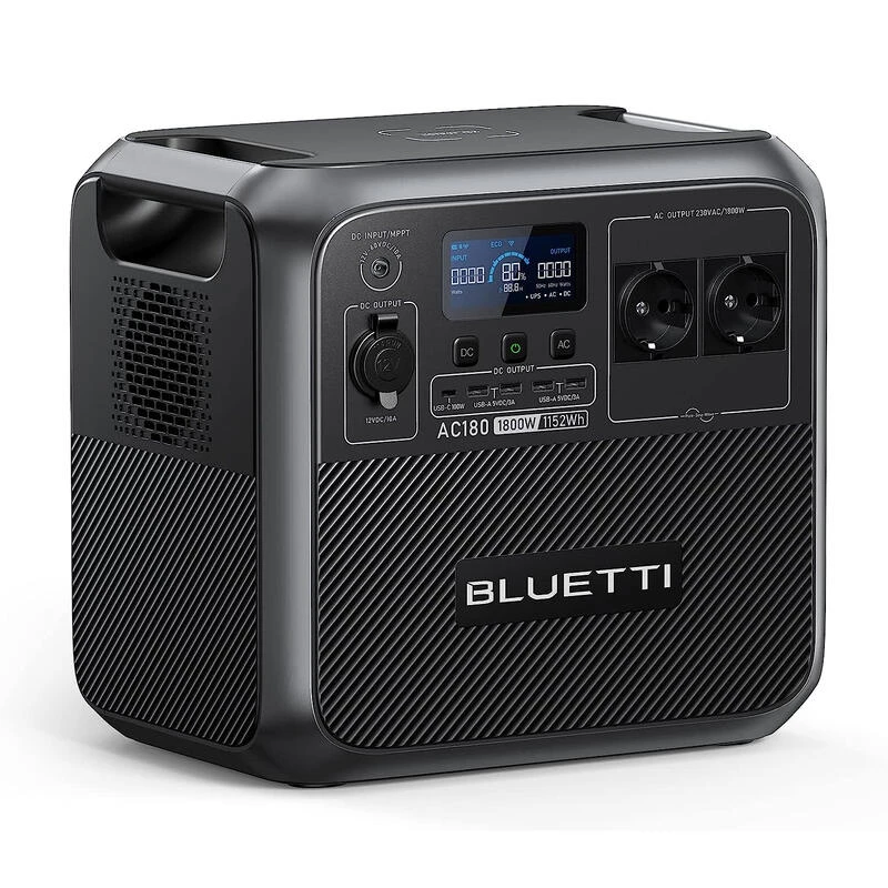 BLUETTI Générateur Électrique Portable AC180 1152Wh Batterie LiFePO4 Pour Voyage 1 BLUETTI Générateur Électrique Portable AC180 1152Wh Batterie LiFePO4 Pour Voyage