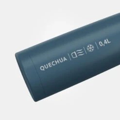 Quechua Bouteille Isotherme Inox 0,4L Avec Gobelet Pour La Randonnée - Bleu -Camping En Plein Air bouteille isotherme inox 04l avec gobelet pour la randonnee bleu 2
