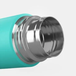 Quechua Bouteille Isotherme Inox 0,4L Avec Gobelet Pour La Randonnée - Turquoise -Camping En Plein Air bouteille isotherme inox 04l avec gobelet pour la randonnee turquoise 6