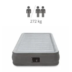 Intex Comfort-Plush 'Queen' - Lit Gonflable - 203x152x33cm - Compris Les Accessoires -Camping En Plein Air comfort plush queen lit gonflable 203x152x33cm compris les accessoires 2