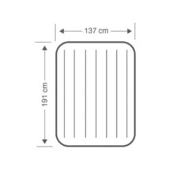 Intex Comfort-Plush 'Queen' - Lit Gonflable - 203x152x33cm - Compris Les Accessoires -Camping En Plein Air comfort plush queen lit gonflable 203x152x33cm compris les accessoires 3