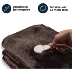 Couverture Électrique Luvego Avec Polaire/Sherpa - Brun Foncé 11 Couverture Électrique Luvego Avec Polaire/Sherpa - Brun Foncé -Camping En Plein Air couverture electrique luvego avec polairesherpa brun fonce 4