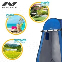 Douche De Camping Et Tente à Langer Sans Plancher Aktive 120x120x185 Cm -Camping En Plein Air douche de camping et tente a langer sans plancher aktive 120x120x185 cm 3