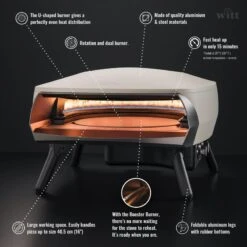 Four à Pizza WITT ETNA Modèle Rotante - Gris FR 12 Four à Pizza WITT ETNA Modèle Rotante - Gris FR -Camping En Plein Air four a pizza witt etna modele rotante gris fr 5