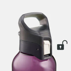 Quechua Gourde Ecozen® 0,8L Avec Bouchon Ouverture Rapide Pour La Randonnée - Violet -Camping En Plein Air gourde ecozen 08l avec bouchon ouverture rapide pour la randonnee violet 6