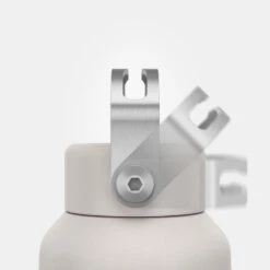 Quechua Gourde Inox 0,6L Avec Bouchon à Vis Pour La Randonnée - Blanc -Camping En Plein Air gourde inox 06l avec bouchon a vis pour la randonnee blanc 4