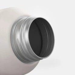 Quechua Gourde Inox 0,6L Avec Bouchon à Vis Pour La Randonnée - Blanc -Camping En Plein Air gourde inox 06l avec bouchon a vis pour la randonnee blanc 6