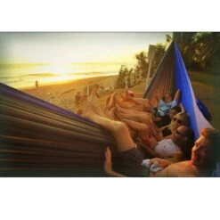 TICKET TO THE MOON Hamac King SizeAqua / Gris Foncé -Camping En Plein Air hamac king sizeaqua gris fonce 3