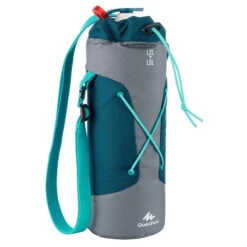 Quechua Housse Isotherme Pour Gourde Randonnée 1,2 à 1,5 Litre Gris/bleu -Camping En Plein Air housse isotherme pour gourde randonnee 12 a 15 litre grisbleu 4