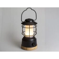 Lampe Lanterne De Camping LED Kiruna Jord - Rechargeable - USB - Bambou - Rétro -Camping En Plein Air lampe lanterne de camping led kiruna jord rechargeable usb bambou retro 2