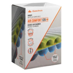 Quechua MATELAS DE CAMPING GONFLABLE AIR CONFORT | 2 PERSONNES - LARGEUR 120 CM -Camping En Plein Air matelas de camping gonflable air confort 2 personnes largeur 120 cm 2