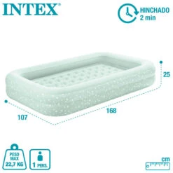 Matelas Gonflable - Intex Kidz - Matelas Gonflable Pour Enfants - 1 Personne -Camping En Plein Air matelas gonflable intex kidz matelas gonflable pour enfants 1 personne 2