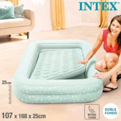 Matelas Gonflable - Intex Kidz - Matelas Gonflable Pour Enfants - 1 Personne -Camping En Plein Air matelas gonflable intex kidz matelas gonflable pour enfants 1 personne 4