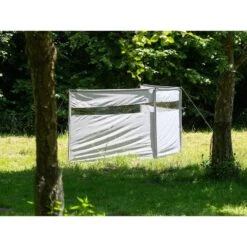 Paravent De Camping Bora - Brise-Vue - 6,0 X 1,4 M - Résistant Au Vent - Gris -Camping En Plein Air paravent de camping bora brise vue 60 x 14 m resistant au vent gris 3