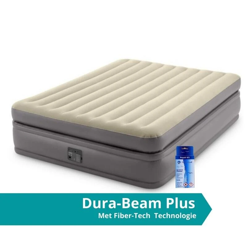 Intex Prime Comfort Elevated Queen - Lit Gonflable - 203x152x51cm - Avec Accessoires 1 Intex Prime Comfort Elevated Queen - Lit Gonflable - 203x152x51cm - Avec Accessoires