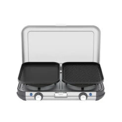 Campingaz Réchaud De Camping à Gaz 2 Feux Camp & Grill - Plancha, Grill Et Wok -Camping En Plein Air rechaud de camping a gaz 2 feux camp and grill plancha grill et wok 3
