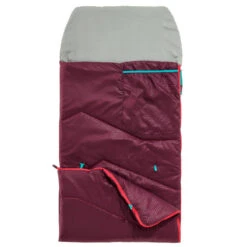 Quechua SAC DE COUCHAGE ENFANT MH100 10°C - PRUNE 14 Quechua SAC DE COUCHAGE ENFANT MH100 10°C - PRUNE -Camping En Plein Air sac de couchage enfant mh100 10c prune 4