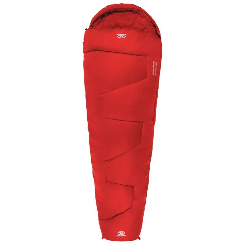 HIGHLANDER Sac De Couchage Sleepline 350 Momie 4°C Rouge 3 HIGHLANDER Sac De Couchage Sleepline 350 Momie 4°C Rouge – Image 3