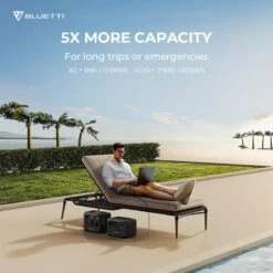 Station Électrique Portable BLUETTI AC60+B80+PV200,IP65 Générateur Solaire -Camping En Plein Air station electrique portable bluetti ac60b80pv200ip65 generateur solaire 4