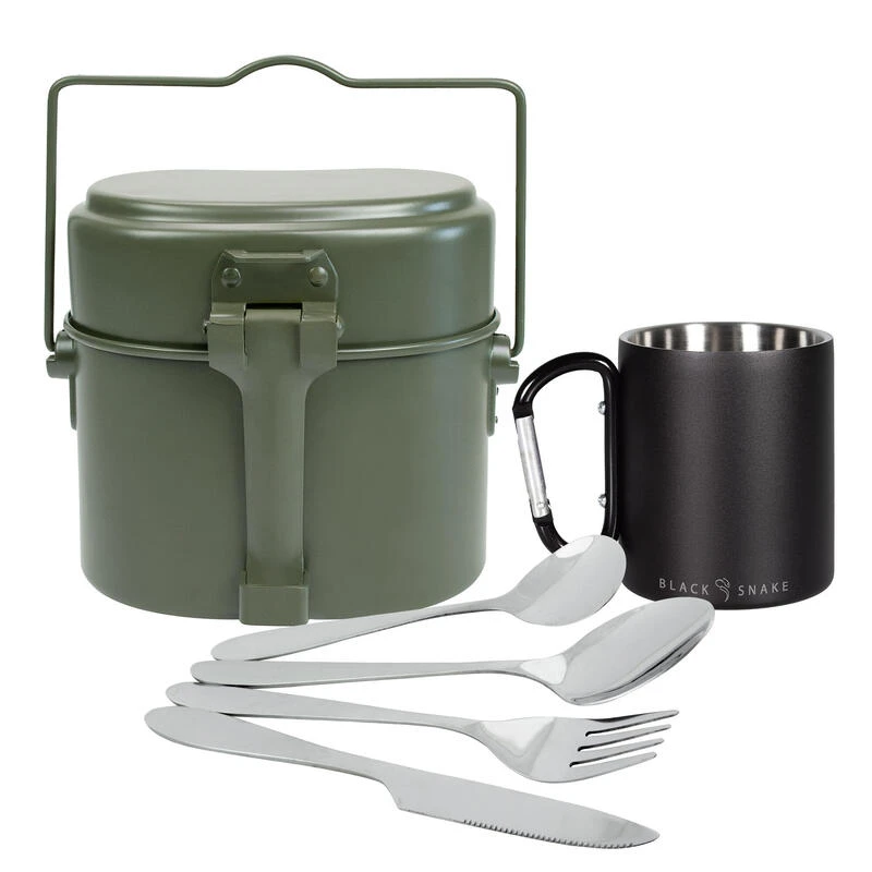 Tasse Thermique Mousqueton, Batterie De Cuisine Et Couverts De Camping Set 1 Tasse Thermique Mousqueton, Batterie De Cuisine Et Couverts De Camping Set