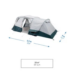 Quechua Tente à Arceaux De Camping - Arpenaz 6.3 F&B - 6 Personnes - 3 Chambres 12 Quechua Tente à Arceaux De Camping - Arpenaz 6.3 F&B - 6 Personnes - 3 Chambres -Camping En Plein Air tente a arceaux de camping arpenaz 63 f and b 6 personnes 3 chambres 2