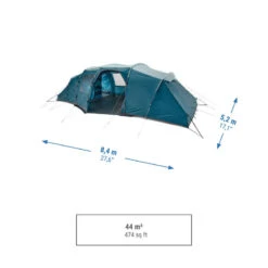 Quechua Tente à Arceaux De Camping - Arpenaz 8.4 - 8 Personnes - 4 Chambres -Camping En Plein Air tente a arceaux de camping arpenaz 84 8 personnes 4 chambres 2
