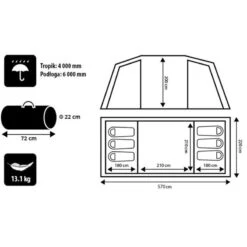 Tente De Camping Familiale Peme Bojan 6 Personnes 2 Chambres 6 Tente De Camping Familiale Peme Bojan 6 Personnes 2 Chambres -Camping En Plein Air tente de camping familiale peme bojan 6 personnes 2 chambres 1
