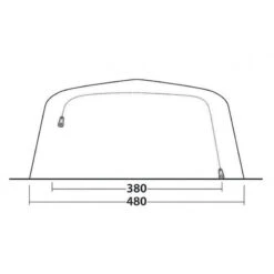 Tente Gonflable Outwell Jacksondale 7PA -Camping En Plein Air tente gonflable outwell jacksondale 7pa 4