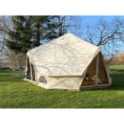 Tente Tipi En Coton - Freya - 12 Personnes - 6 X 4 M – 3m Hauteur - Moustiquaire -Camping En Plein Air tente tipi en coton freya 12 personnes 6 x 4 m 3m hauteur moustiquaire 1