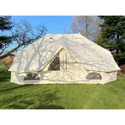 Tente Tipi En Coton - Freya - 12 Personnes - 6 X 4 M – 3m Hauteur - Moustiquaire -Camping En Plein Air tente tipi en coton freya 12 personnes 6 x 4 m 3m hauteur moustiquaire 2